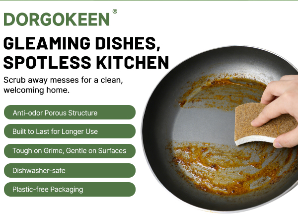 Biodegradable Kitchen Dish Sponges
