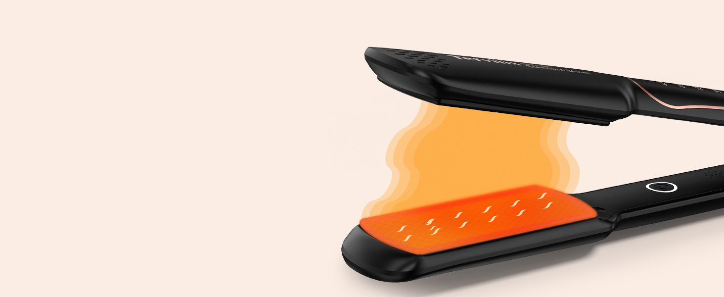 wide flat iron hair straightener