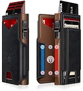 Wallet for Men Wallet with Slim Pop Up Card Holder 9-13 Cards, Bifold Minimalist Smart Wallet RFI...