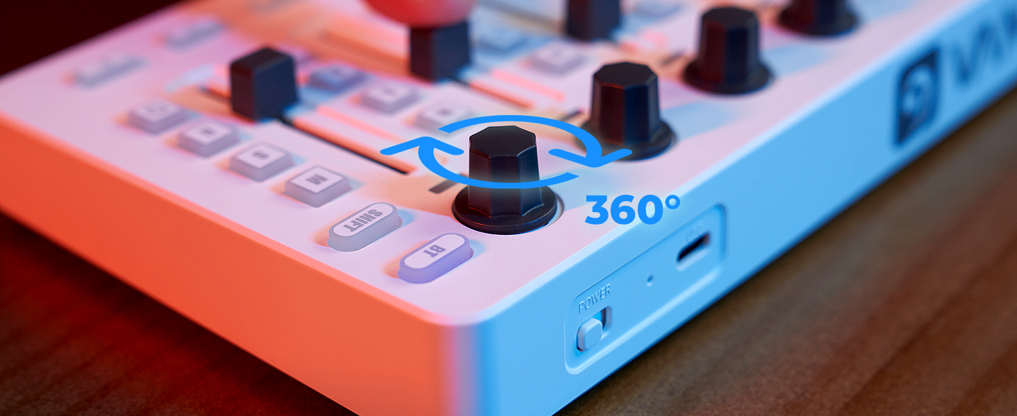usb midi controller mixer