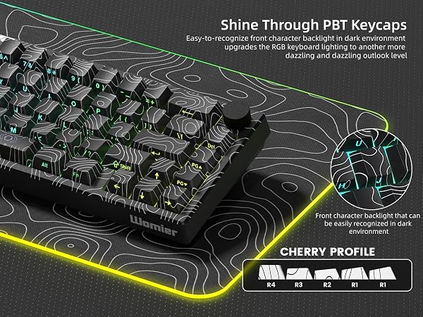 65% keyboard gaming custom keyboard gravastar keyboard creamy keyboard wireless keyboard