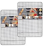 KITCHENATICS Heavy Duty Half Sheet Cooling Racks, Rust Resistant Stainless Steel Baking Rack and ...