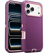 Jelanry Case for iPhone 17 Pro Max 5G 6.9-inch, Heavy Duty Rugged & Dual-Layer Shockproof Droppro...