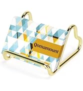 Qomamount Business Card Holder,Cute Heart-Shaped Metal Card Display Stand,Vertical Desktop Name C...