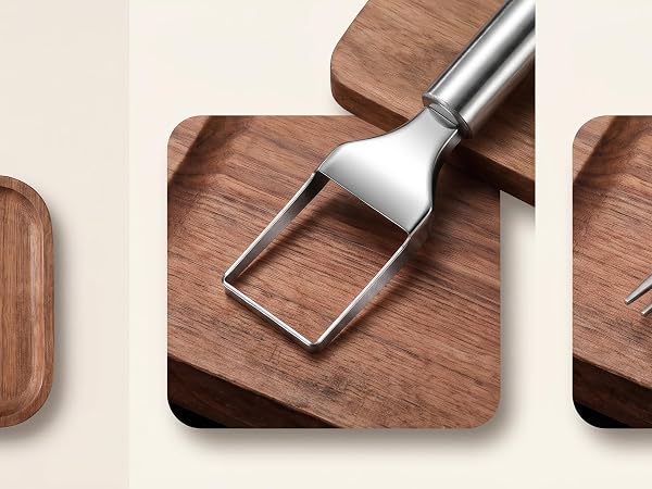One tool slices, serves, cleans easily. Stainless steel & rust-proof.