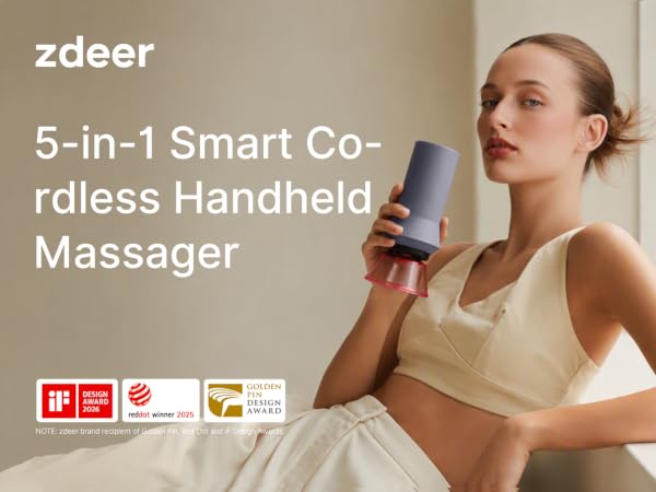 5-in-1 Smart Cordless Handheld Massager