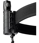 TACNEX Flashlight Holder for Duty Belt Tactical MOLLE Torch Holster Rotatable Light Carry Case Po...