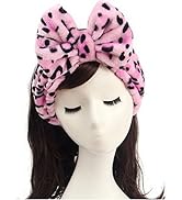 Shintop Women Fashion Lovely Soft Carol Fleece Bowknot Bow Makeup Cosmetic Shower Elastic Hair Ba...