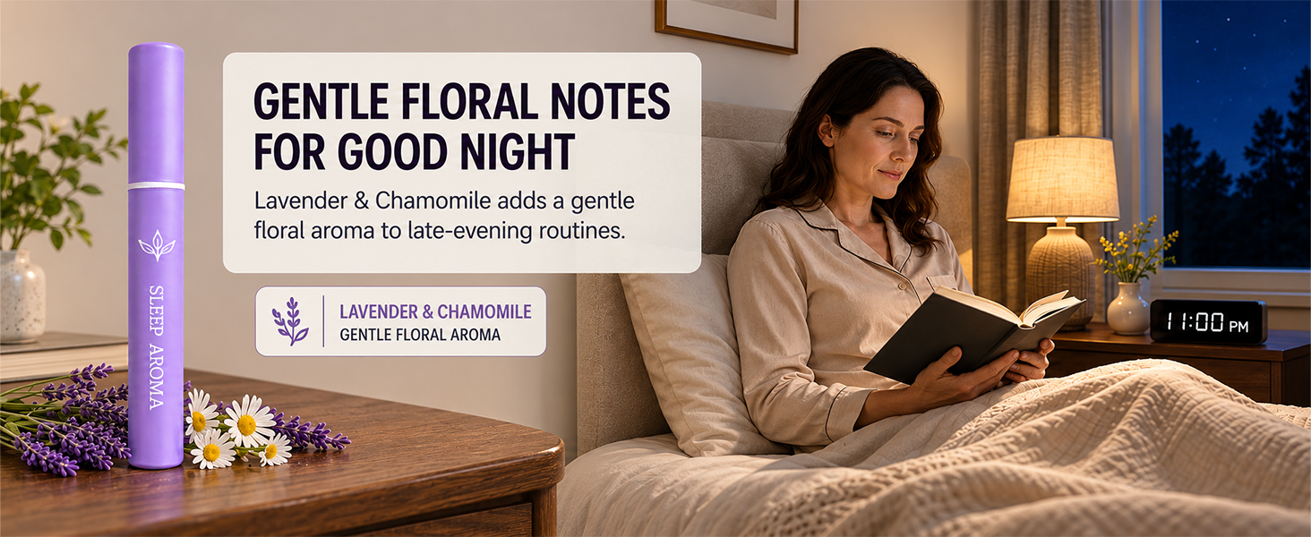 GENTLE FLORAL NOTESFOR GOOD NIGHT Lavender & Chamomile adds a gentlefloral aroma
