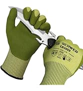 Schwer 2 Pairs ANSI A7 Cut Resistant Fishing Gloves, CR3009 Touchscreen Compatible Work Gloves fo...