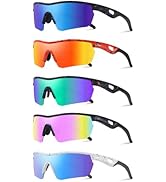 Vcarsian Polarized Kids Sunglasses Youth Baseball Softball Cycling Sports Sun Glasses for Boys Gi...