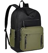 VASCHY School Backpack,Two Compartments Daypack Bookbag Schoolbag for High School Teen Boy Girls/...