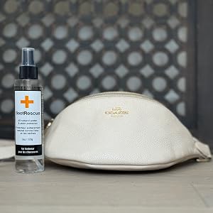 White bag and spray