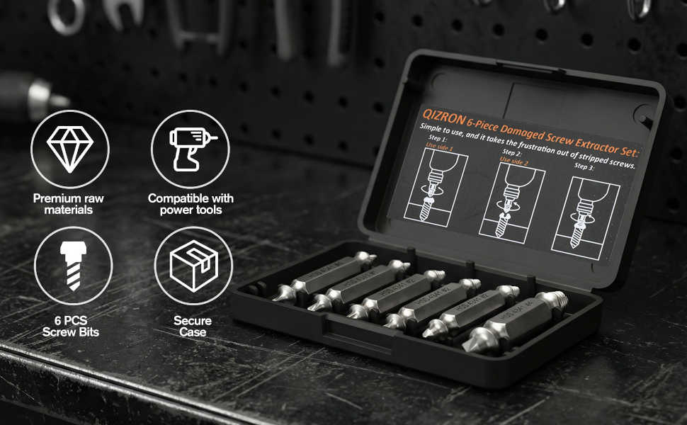 speed out screw extractor set small screw extractor set broken screw extractor set removal tool