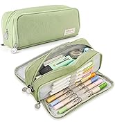 iSuperb Large Pencil Case 3 Compartments Pencil Pouch Big Capacity Pencil Bag for Kids Teen Girls...