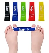 Toe Stretcher Bands - 5 Packs Toe Spacers for Bunion Correction, Hallux Valgus Corrector, Foot St...