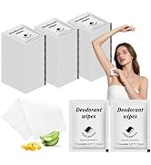 Travel Deodorant Wipes Individually Wrapped,Body Wipes to Clean Skin for Women Men(Unscented,pack...