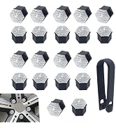 MOXRUQ 20 PCS Bling Crystal Wheel Lug Nut Covers, Scratch and Wear Resistant Wheel Nut Cap Hex Pr...