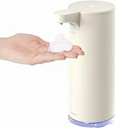 mooas Automatic Foaming Soap Dispenser- Pure and Clean Hand Soap Dispenser, Stainless Metal Recha...