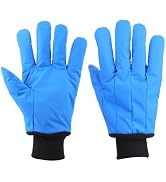 Zjyufy Cryogenic Gloves LN2, Low Temperature Protective Work Gloves - 200°C to- 360°C Liquid Nitr...