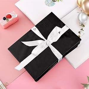 black tissue paper