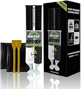 CAMALEAO 2 Part Epoxy Glue - Dries Dark Gray, 5 Minute Epoxy with 2 Mixing Kits, 3988 PSI High St...