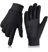 GXCROR Running Gloves Touchscreen Anti-Slip Gloves Lightweight Fleece Sports Gloves Warm Windproo...