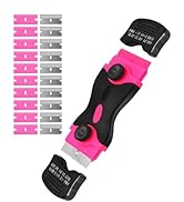 Razor Blade Scraper Tool with 20Pcs Razor Blades for Glass Stovetops Cooktop Ceramic Metal Tape P...