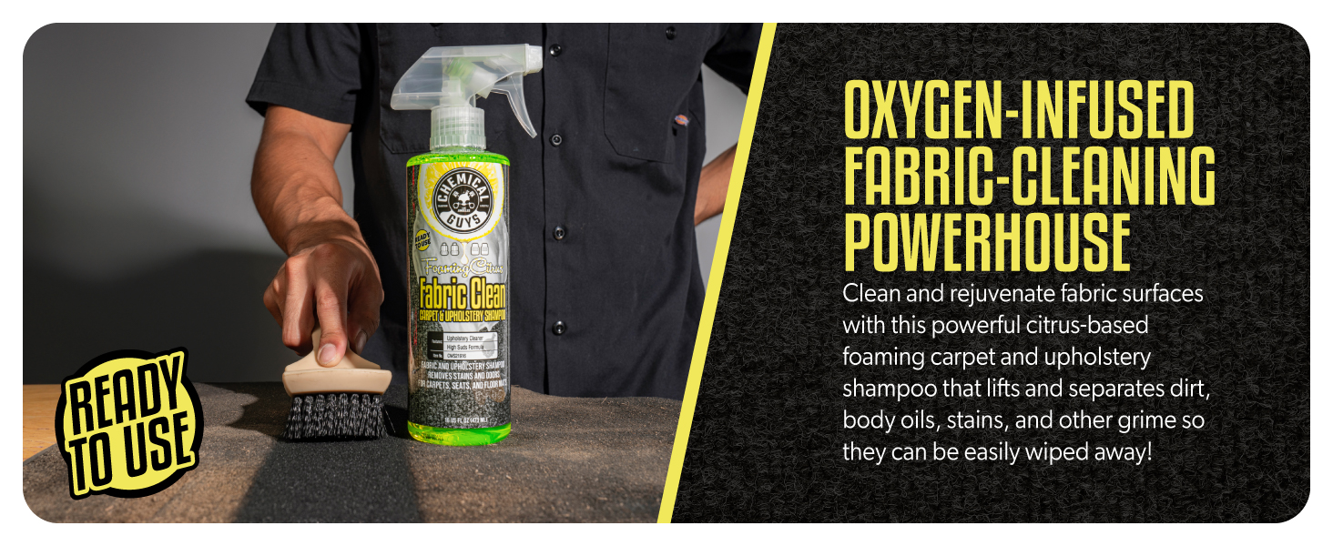 Carpet & Upholstery Cleaner, Fabric Clean Sprayable from Chemical Guys