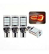 Pniwuno 4 PCS T15 4014 45SMD LED Reverse Lights, 12V High Brightness Brake Light, 6500K 800LM Car...