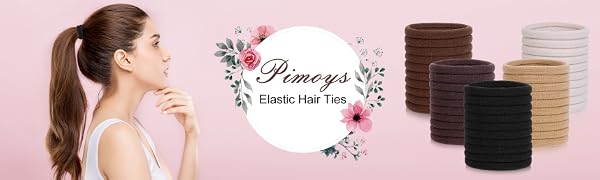 100 Pcs Elastic Hair Ties