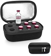 YOUSHARES Insulin Fridge Holder Storage Case Organizer, peptide Vial Organizer Bag Fits Standard ...