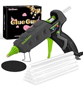 ThinkLearn 60/100W Dual Power Hot Glue Gun Kit with 15 Glue Sticks (7/16"), Heavy Duty Large Glue...