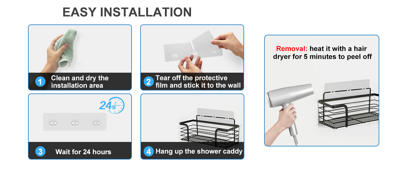 shower caddy sticker replacement