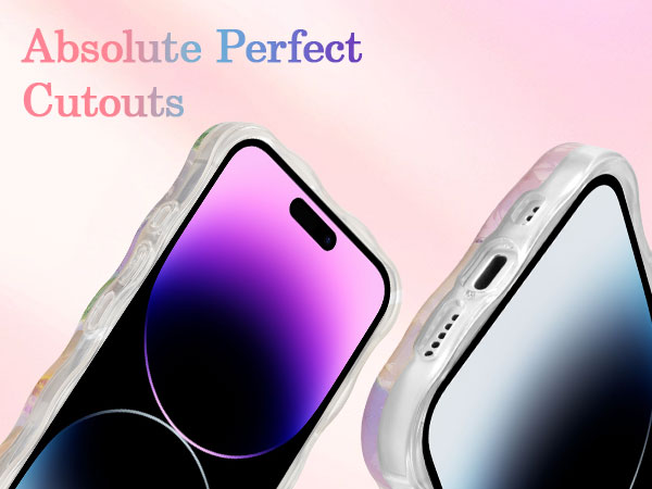 Close-up of smartphone edges showing gradient display screens with precise cutouts for camera and speakers.