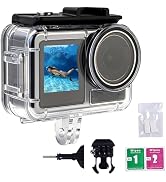 Walking Way Waterproof Case for DJI Action 5 Pro Action 4/3, with Anti-Fog Underwater Housing Cam...