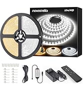 Novostella 40ft Tunable White LED Strip Light 1344 LEDs Dimmable 3000K-6500K 24V Remote Flexible ...