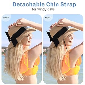sun beach hats for women packable floppy summer hats uv sun protection straw hat wide brim hats