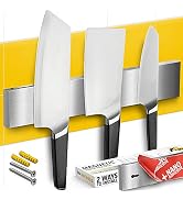Knife Magnetic Strip 10 inch with Adhesive – Magnetic Knife Holder for Wall no Screws – Magnetic ...