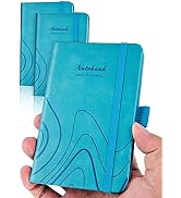 AISBUGUR Pocket Notebook Small Notebook 2-Pack, 3.7" x 5.7" Pocket Notebook Hardcover Total 320 P...