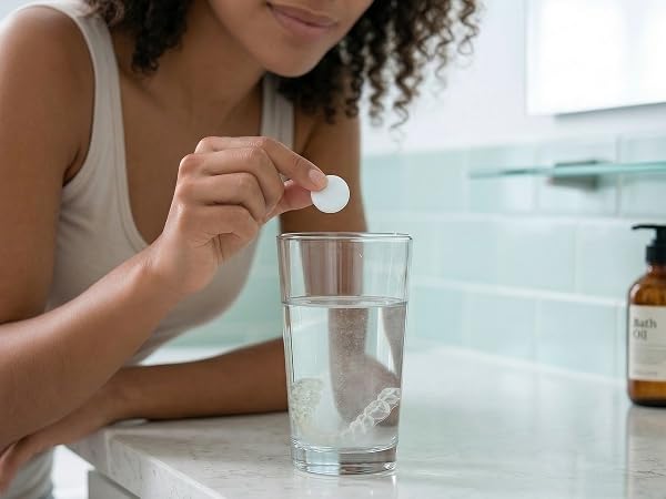 place tablet in water