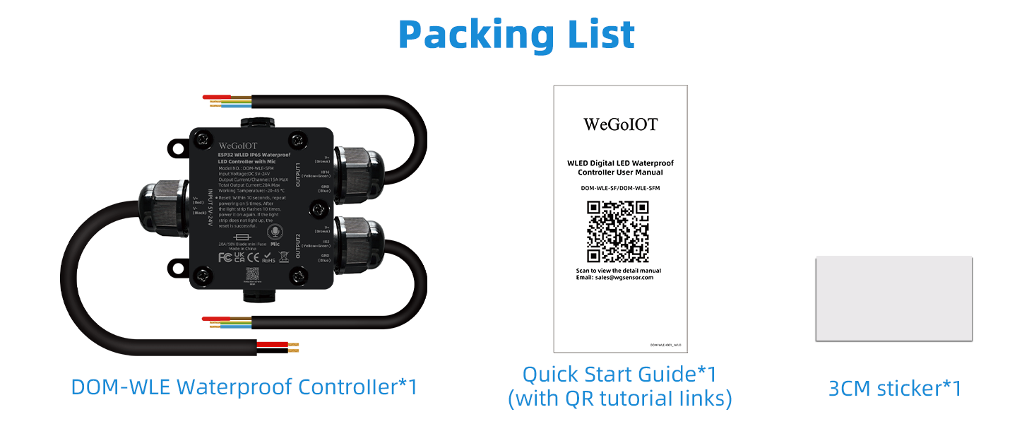 Waterproof ESP32 WLED Controller