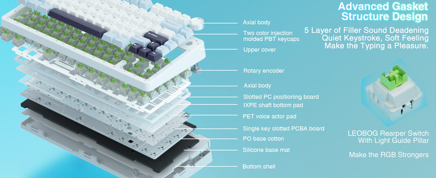 75 percent tkl mechanical gaming keyboard wireless custom keyboard compact hotswap keyboard