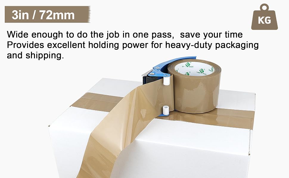 3 inch brown tape