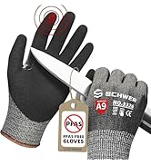Schwer ProGuard Highest Level Cut Resistant Work Gloves PR3326 for Extreme Protection,ANSI A9 Cut...