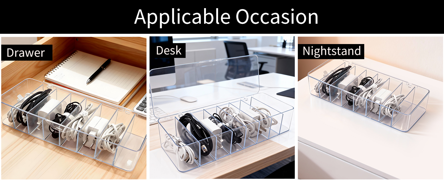 4 Pack Cable Storage Organizer