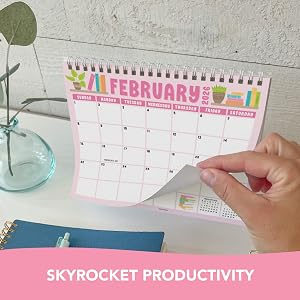 mini calendars 2026 desktop calendar cute desk calendar 2026-2027