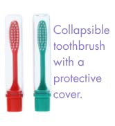 Henry Schein Acclean Travel Toothbrush Full Head with Cover, Assorted Colors, 12 Count Box, Porta...