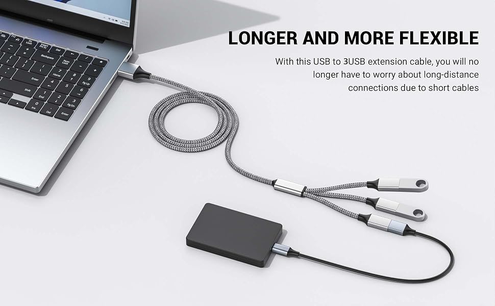 usb splitter cable, usb to 3 usb extension cable