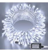 Ollny Christmas Lights 120LED 40FT, Cool White Fairy Lights Waterproof Connectable Timer, 8 Modes...